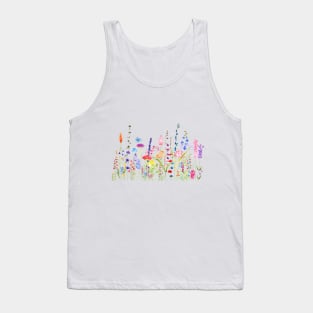 colorful wild flower field Tank Top